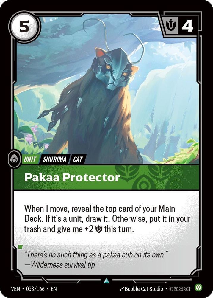 Pakaa Protector 033/166 Uncommon Vendetta Riftbound Near Mint