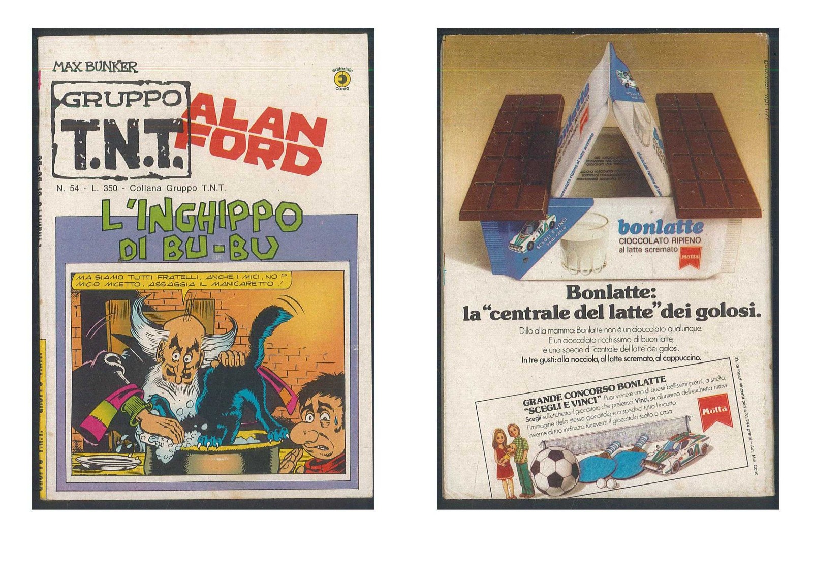 Alan Ford Gruppo T.N.T n.54 del 1977 L'Inghippo di Bu-Bu Q.Edicola Ed.Corno ▓