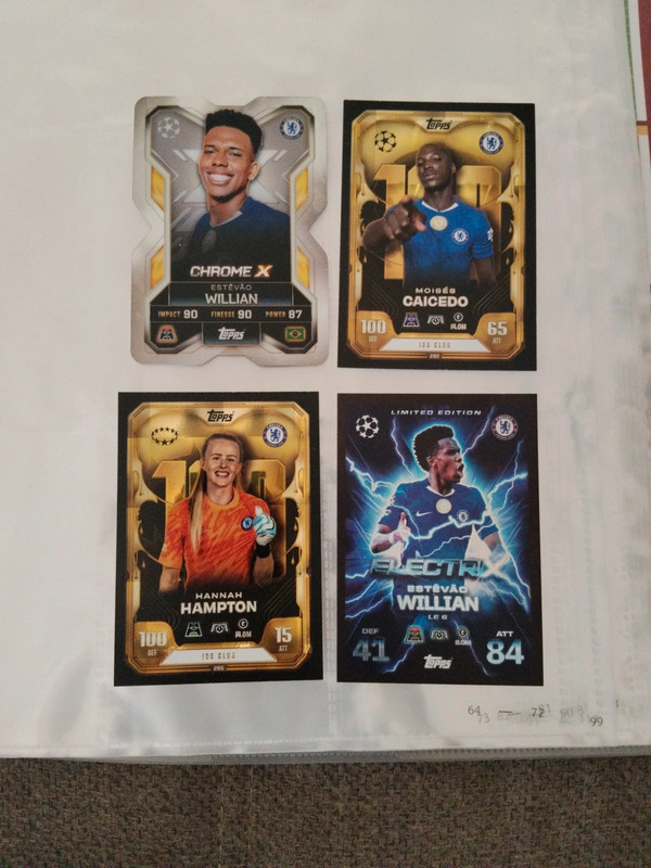 Chelsea FC SET: Estevao Willian Chrome X + Limited Edition + 100 Club Match Attax Extra 25/26