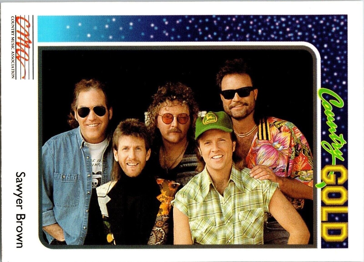 1992 Sawyer Brown 25 Sterling Cards Country Gold Trading Card TC CC