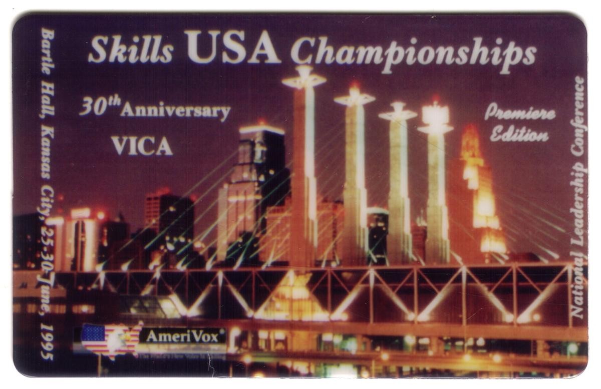 Abilità USA Championships 30th Anniversario Vica (06/95) Missouri Telefono Card