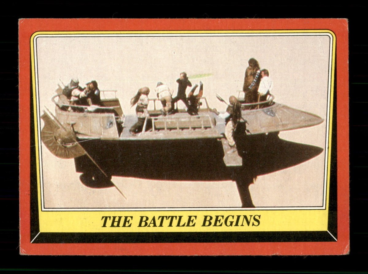The Battle Begins 42 1983 Star Wars ROTJ Lucasfilms Topps Trading Card TCG CCG