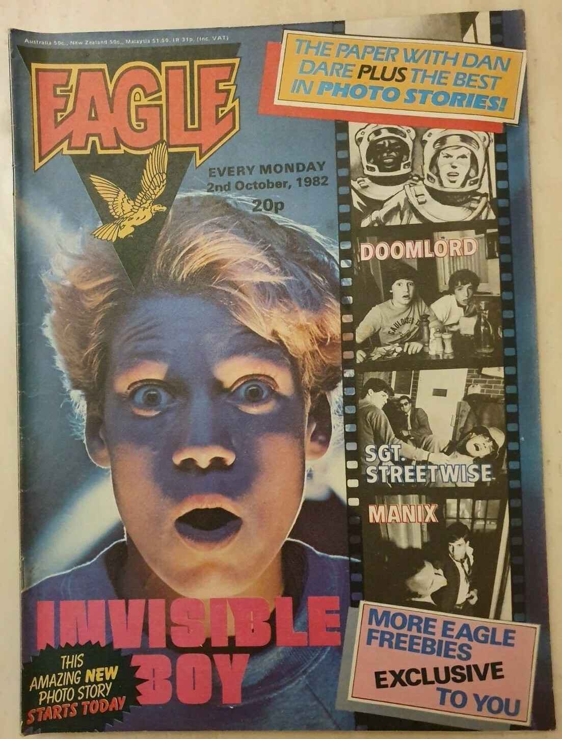 EAGLE DAN DARE - RETURN OF THE MEKON - 2nd OCTOBER 1982