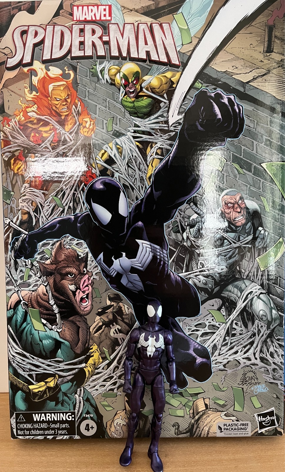 Marvel Legends Spider-Man cattivi confezione da 5 tuta nera Spider-Man action fig sciolto