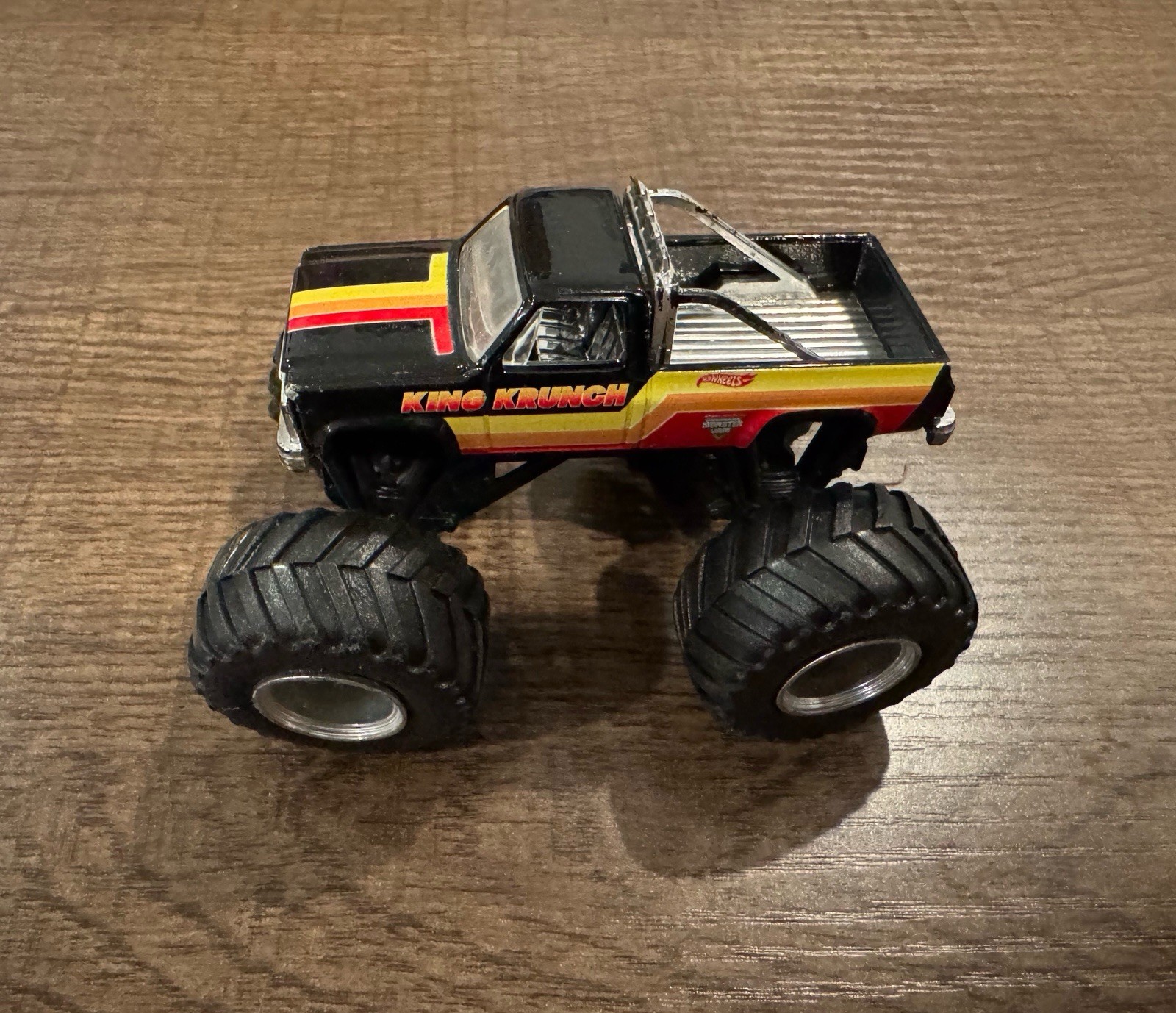 King Krunch - Nero - Ruote Cromate - Hot Wheels Monster Jam - 1/64 - Sciolto
