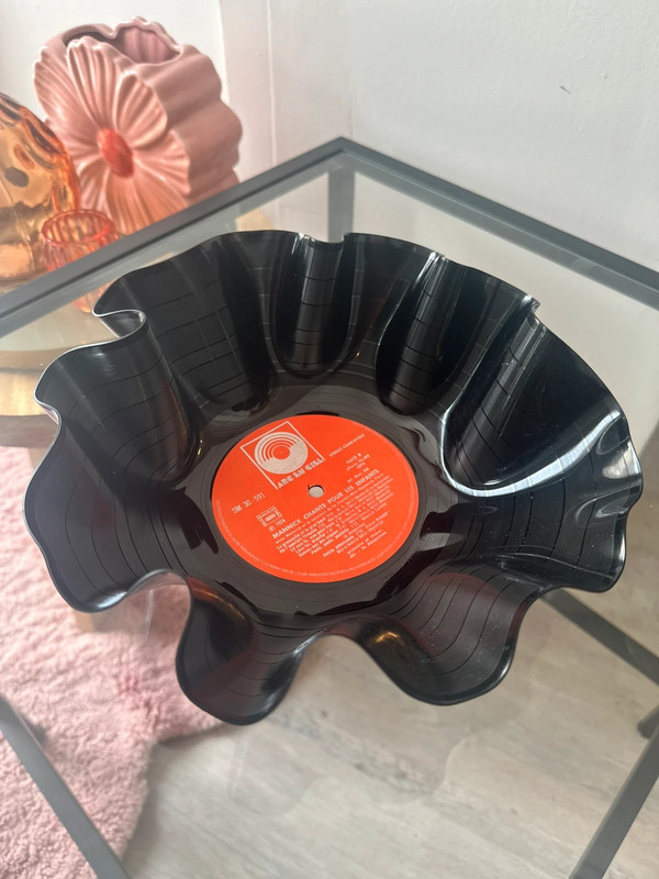 Bol vinyle déco vintage