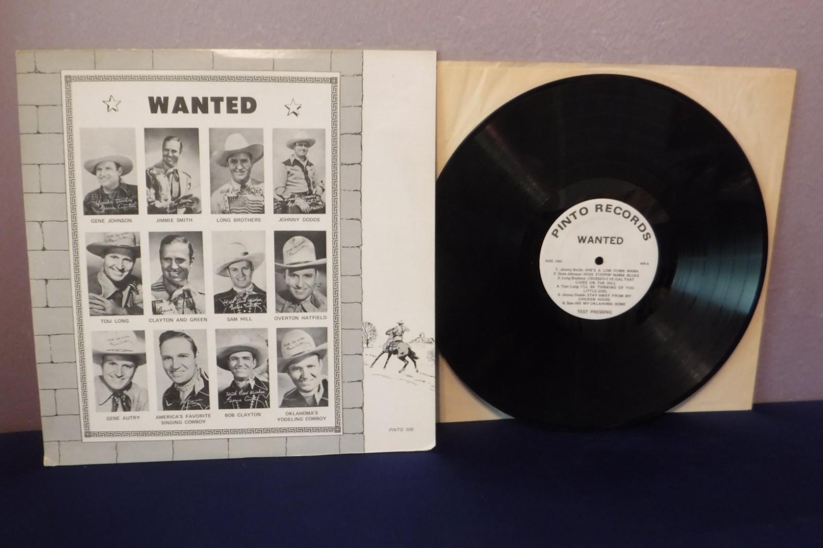 Wanted, Various Artist, Gene Johnson, Jimmie Smith... Pinto Test Pressing 500