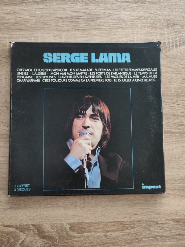 Coffret 3 vinyles Serge lama