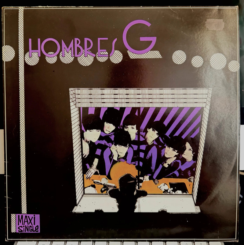 Disco Vinilo Maxi Single 45 r.p.m. Hombre G. Título Venezia Burt Lancaster Marta tiene