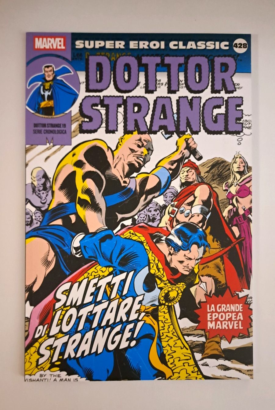 SUPER EROI CLASSIC SEC 428 DOTTOR STRANGE 19 SERIE CRONOLOGICA PANINI/GAZZETTA