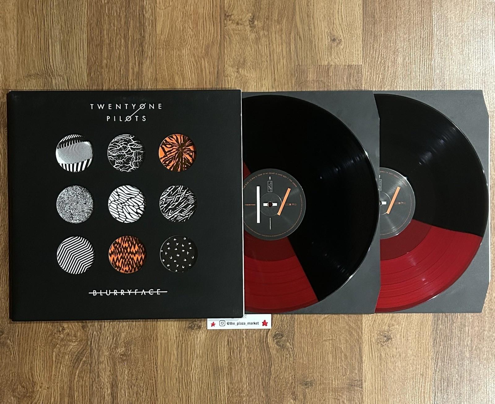 Twenty One Pilots Blurryface vinyl Red Black Split color record Rare pressing