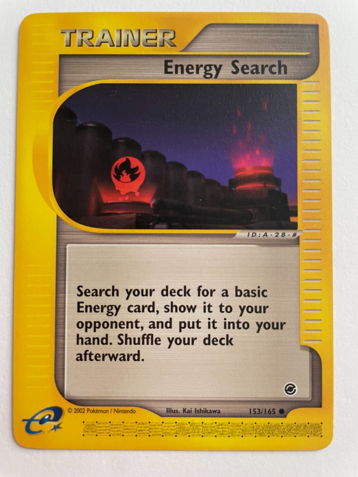 NM Pokémon Energy Search 153/165 Expedition WotC Common e-Reader Kai Ishikawa 02