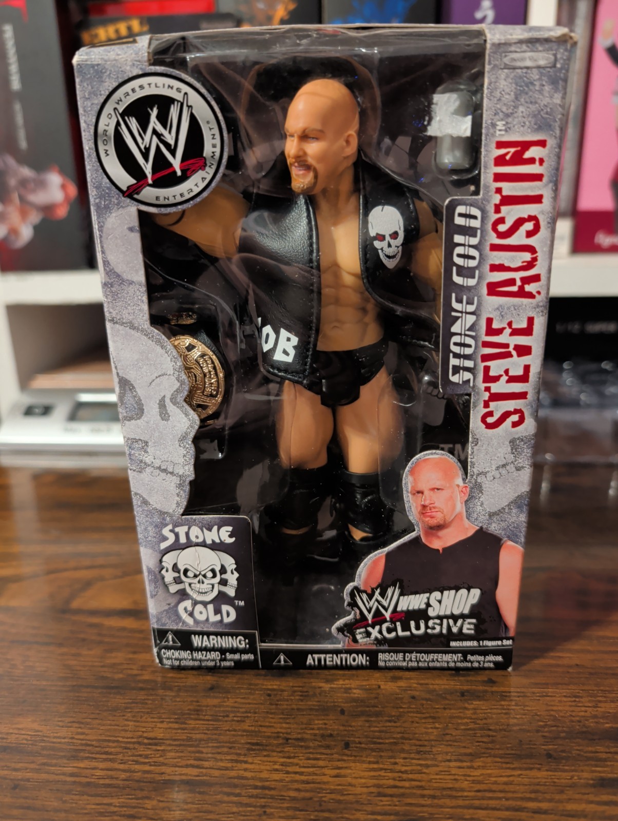 WWE 2007 Stone Cold Steve Austin esclusiva rara action figure da collezione sigillata