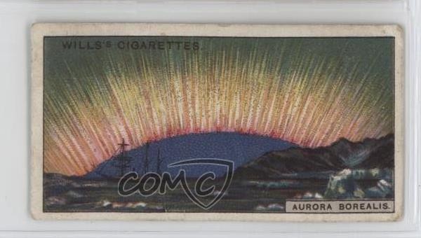 1928 Wills Romance of the Heavens Tobacco Aurora Borealis #40 z6d