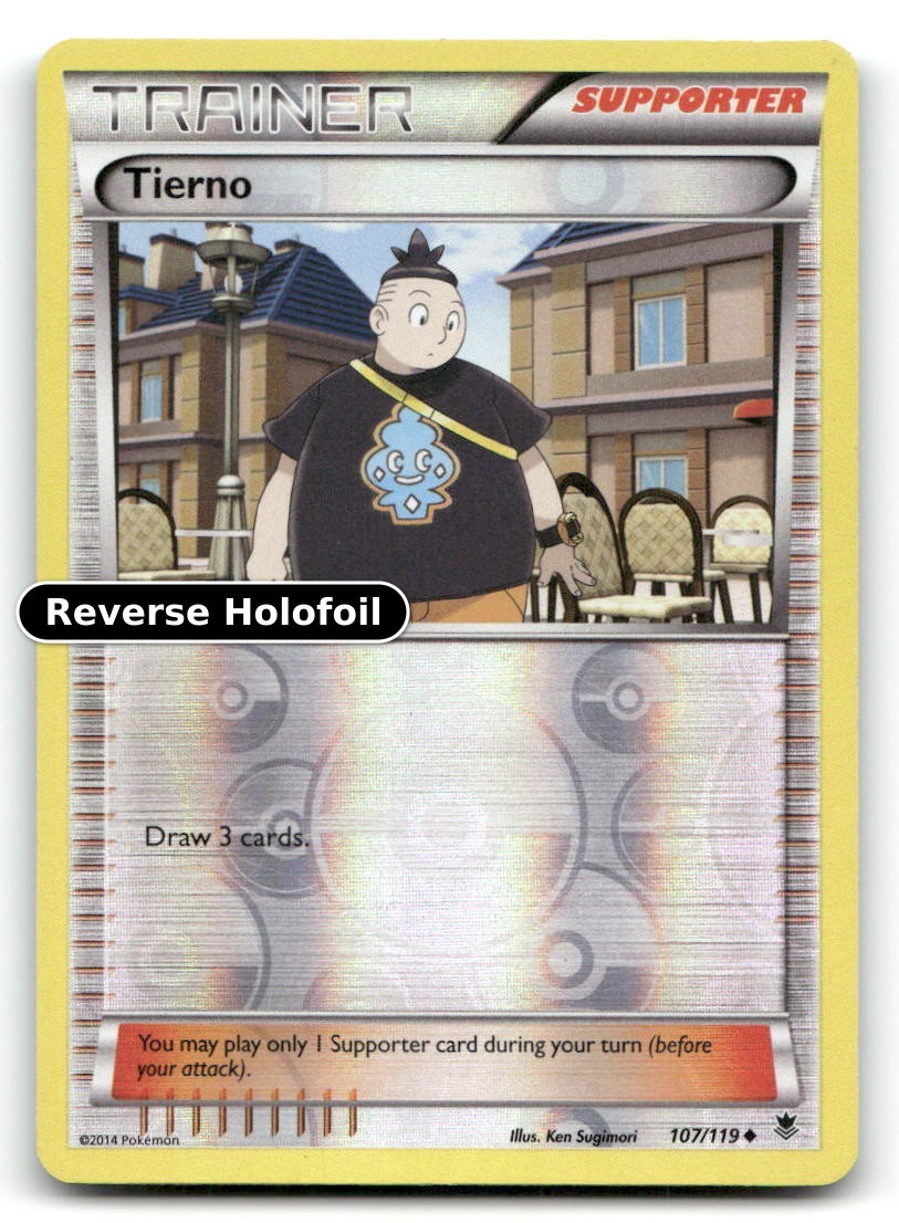 Tierno Reverse Holofoil XY - Forze Fantasma 107/119 LP Pokemon