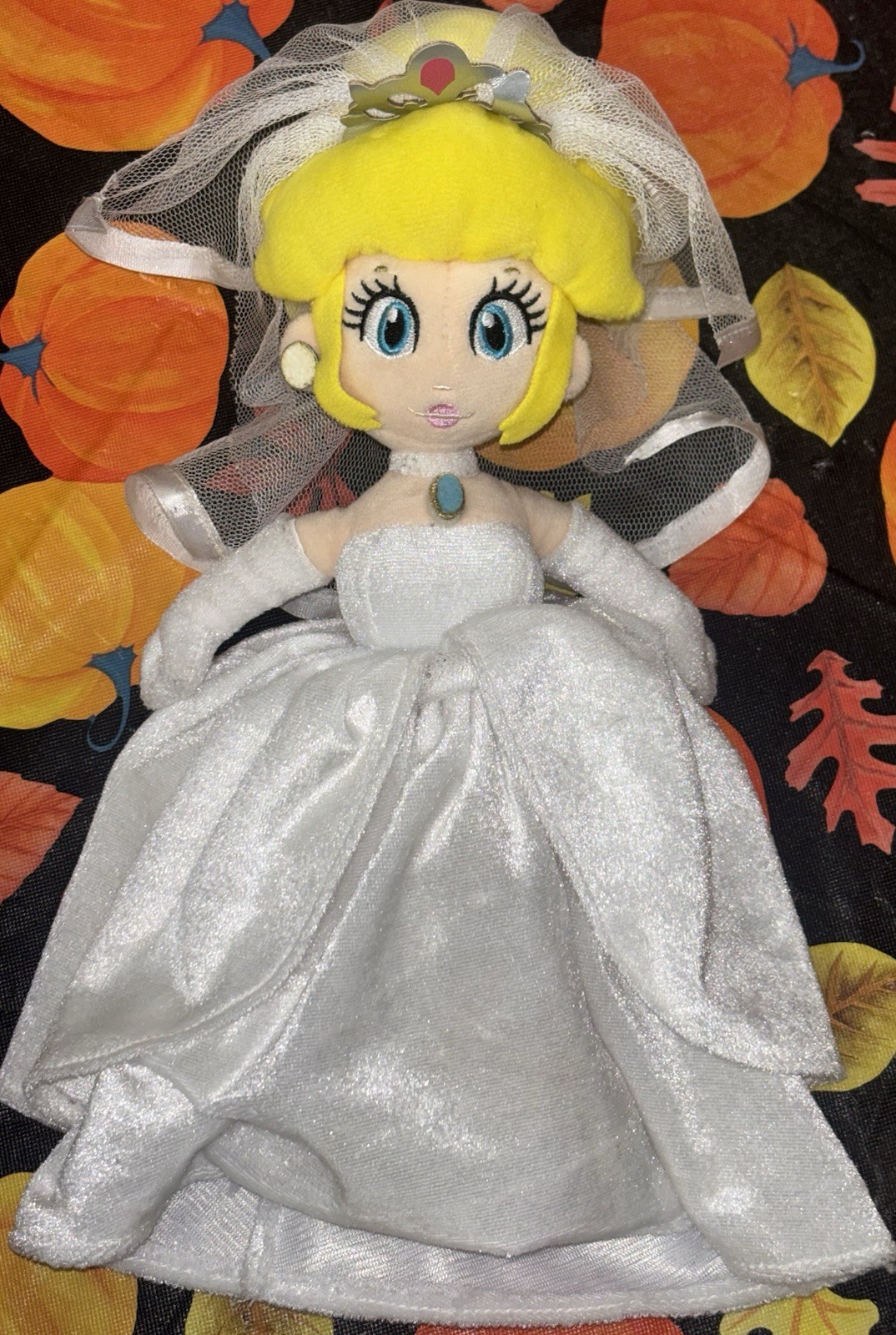 Nintendo Super Mario Odyssey Peach Princess Wedding Dress Plush US15