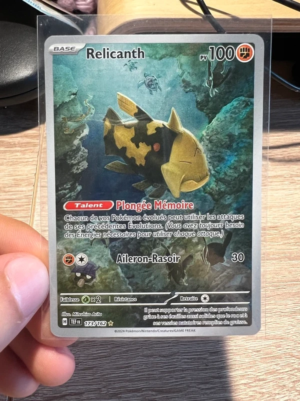 Carte Pokémon Relicanth TEF 173/162 AR rare Forces Temporelles