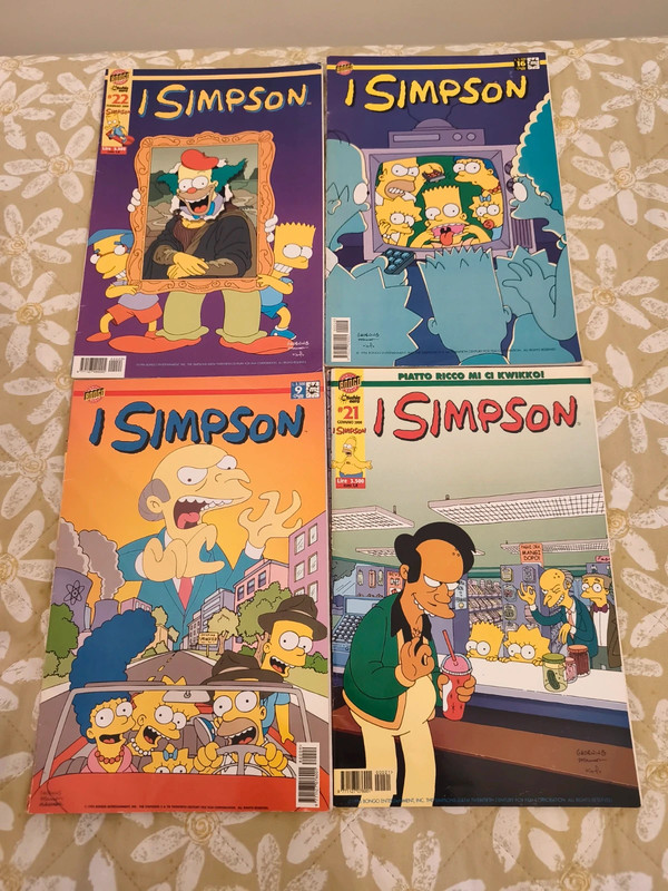 4 Fumetti Vintage Simpson (Anni '90/2000) - Macchia Nera / Panini