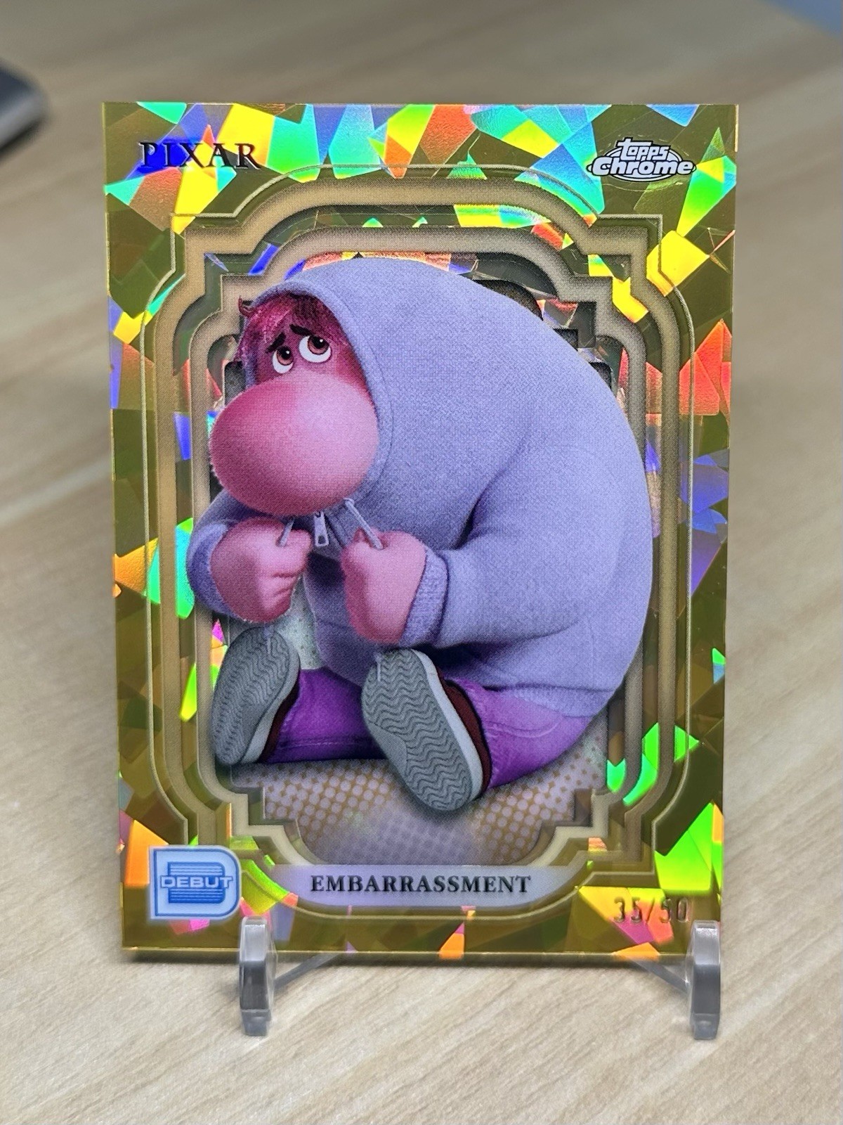 2024 Topps Chrome Disney Sapphire EMBARRASSMENT GOLD # 35/50 Debut #199