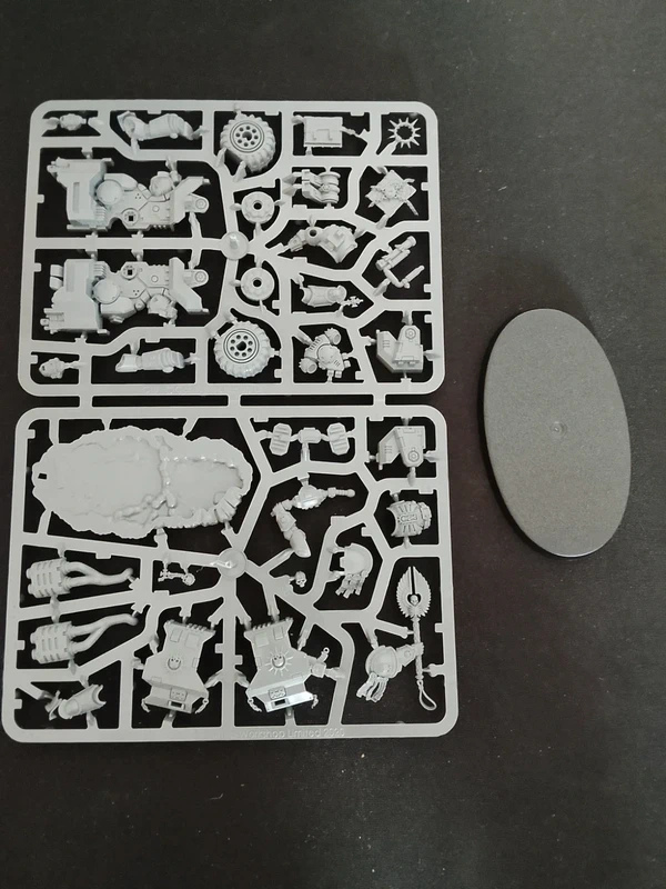 Chapelain primaris a moto Warhammer 40k
