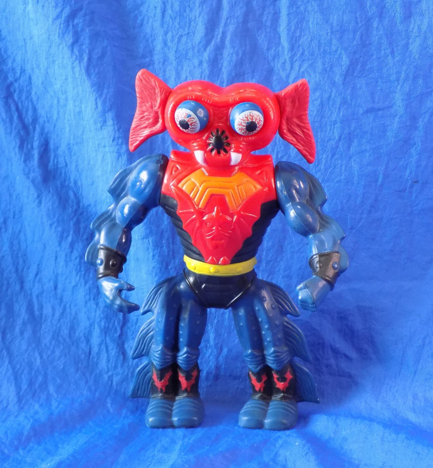 He-Man Masters of the Universe MANTENNA con occhi pop up Mattel 1984 MOTU vintage