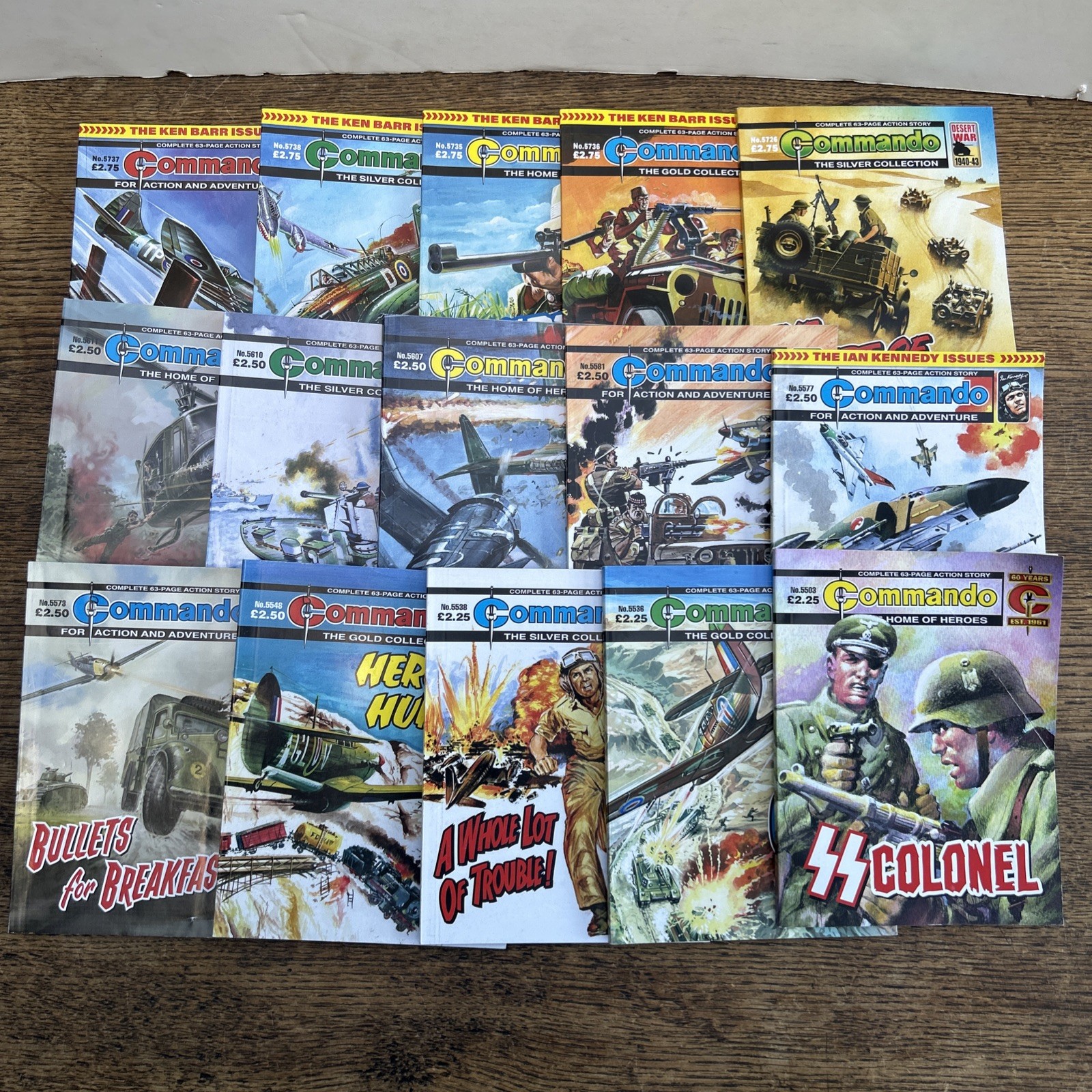 Huge Job Lot Commando Comics War Stories Bundle 5000’s Cost £38 New