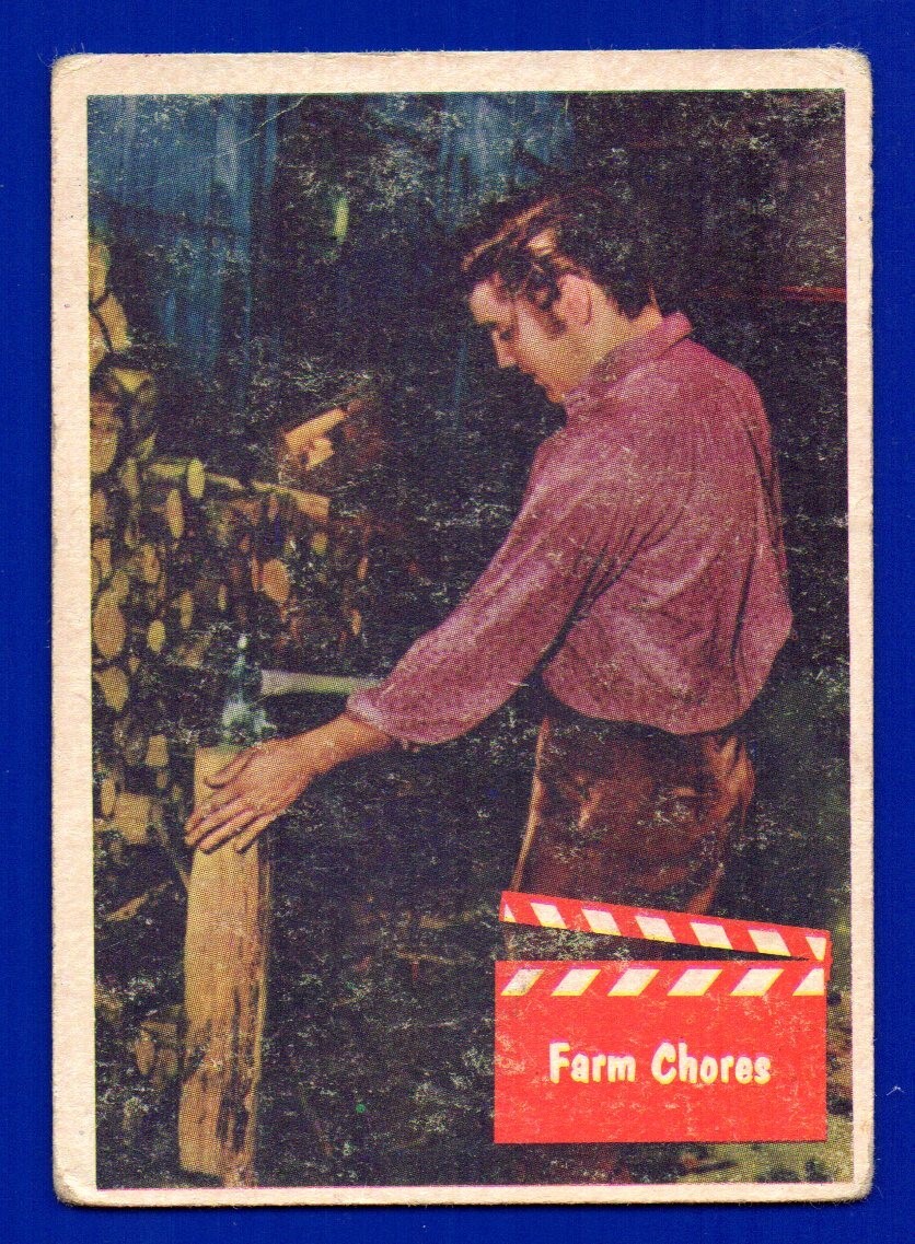FARM CHORES 1956 TOPPS BUBBLES INC. ELVIS PRESLEY #48 BUONO/MOLTO BUONO O BUONO