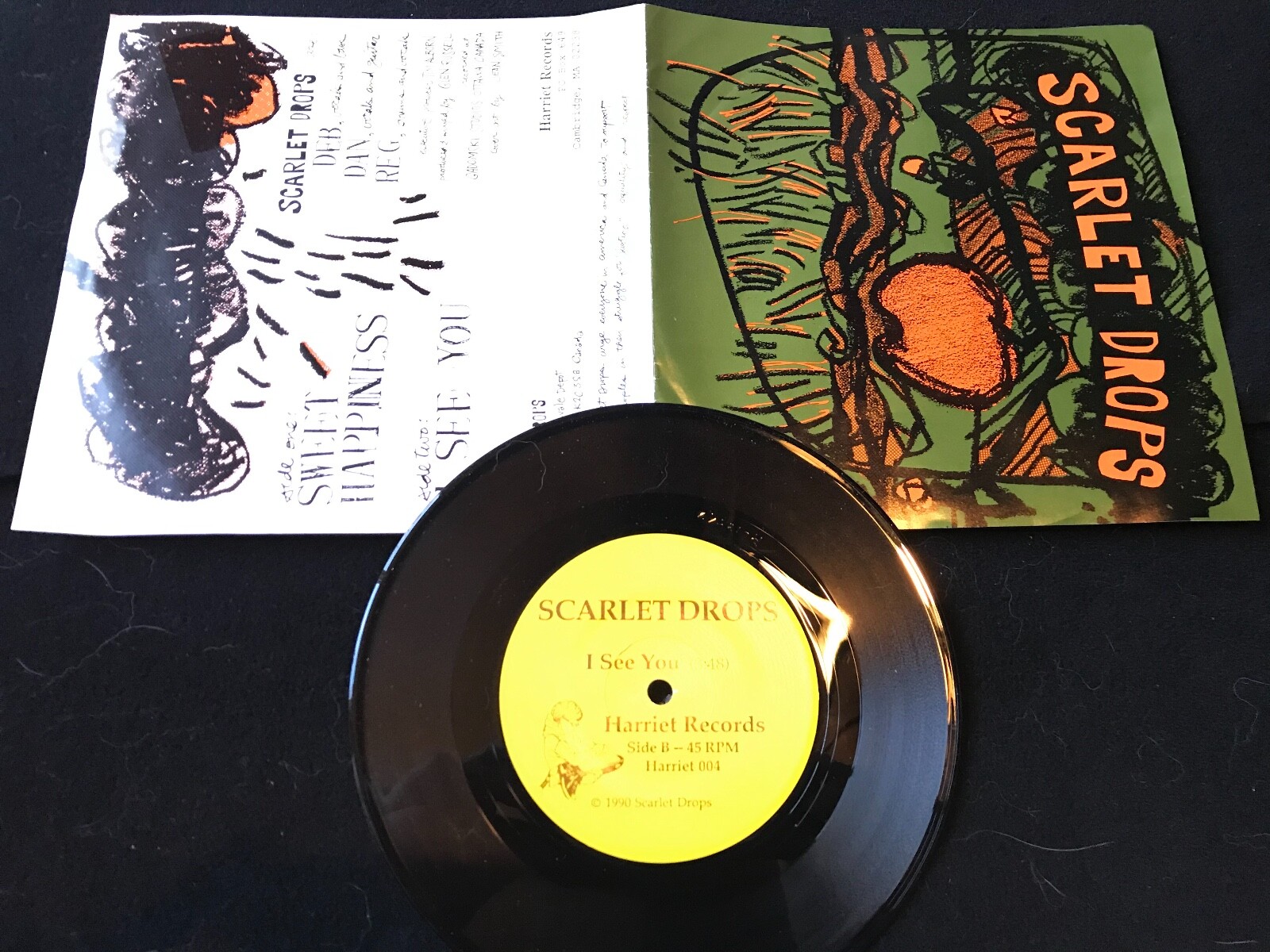 Scarlett Drops Vinyl 7" Single Sweet Happiness/I See You