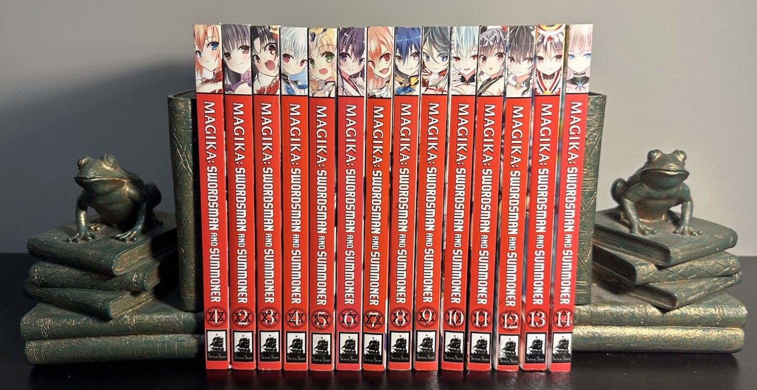 Magika Spadaccino ed Evocatore Manga Vol 1-14 Inglese Sette Mari (A)