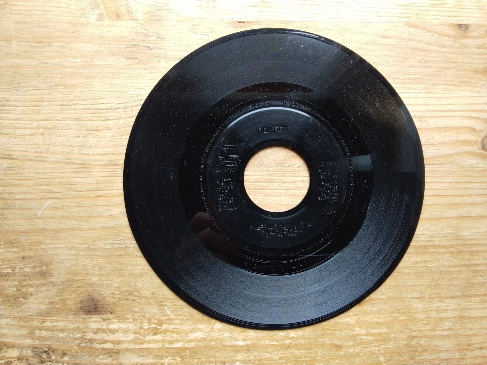 Roxette Sleeping In My Car VG 1994 7" Jukebox Single Vinyl Record EM314 (1)
