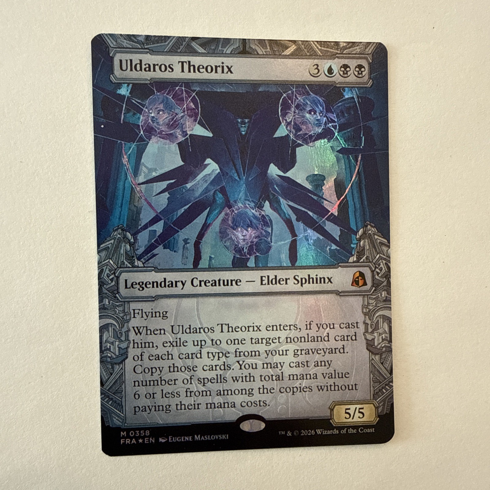 Uldaros Theorix FOIL Showcase 358 Reality Fracture FRA MTG Mythic Unplayed Mint