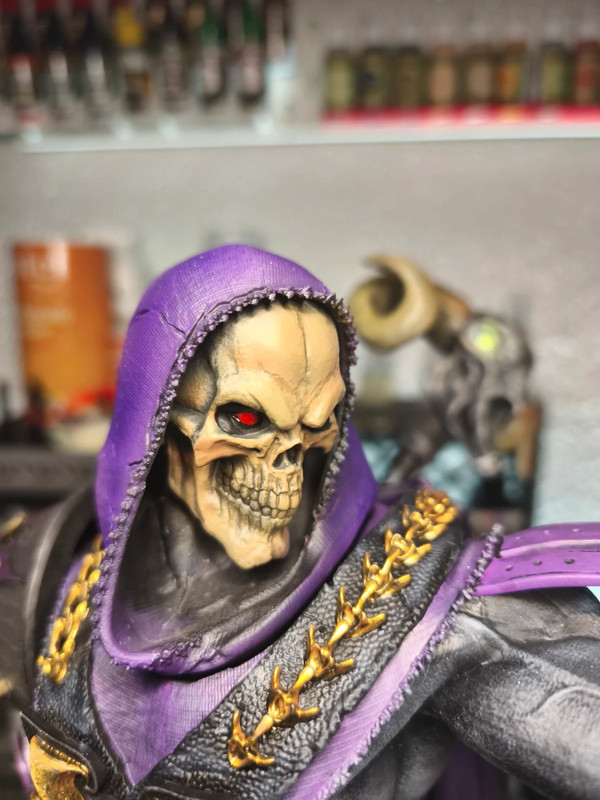 Skeletor 40cm Pintada à Mão - Colecionável Masters of the Universe