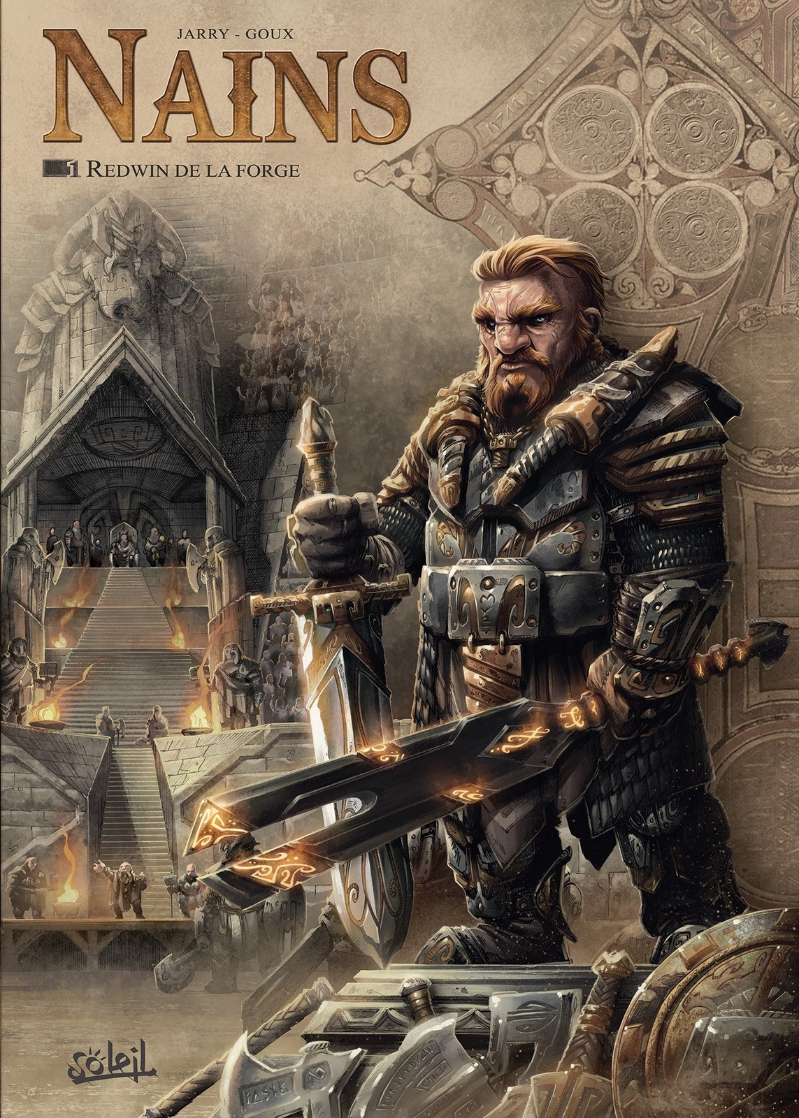 Nains T01 - Redwin de la Forge di Nicolas Jarry - Copertina rigida 2018 - BUONO