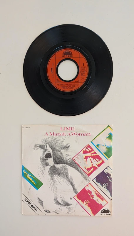 Lime - A man and a woman - Disque vinyle 45 tours