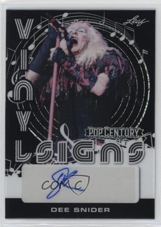 2022 Foglia Metallo Pop Century Vinile Insegne Cristalli Neri 3/5 Dee Snider Auto k4s