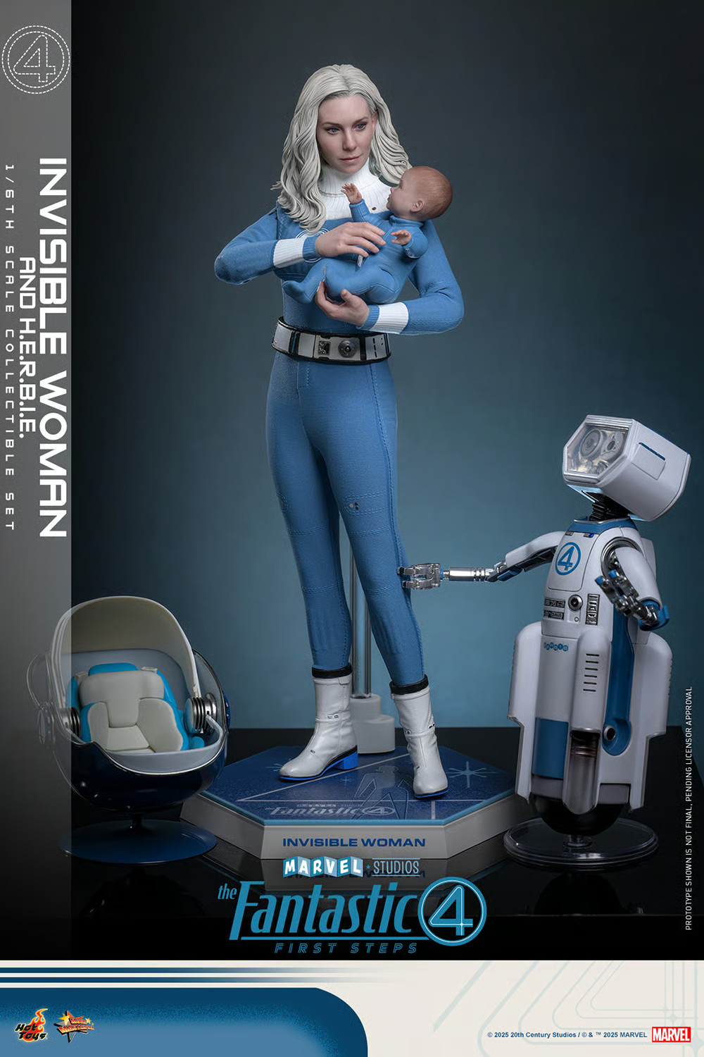 Pre Ordine - Hot Toys 1/6 Donna Invisibile e H.E.R.B.I.E. - I Fantastici Quattro