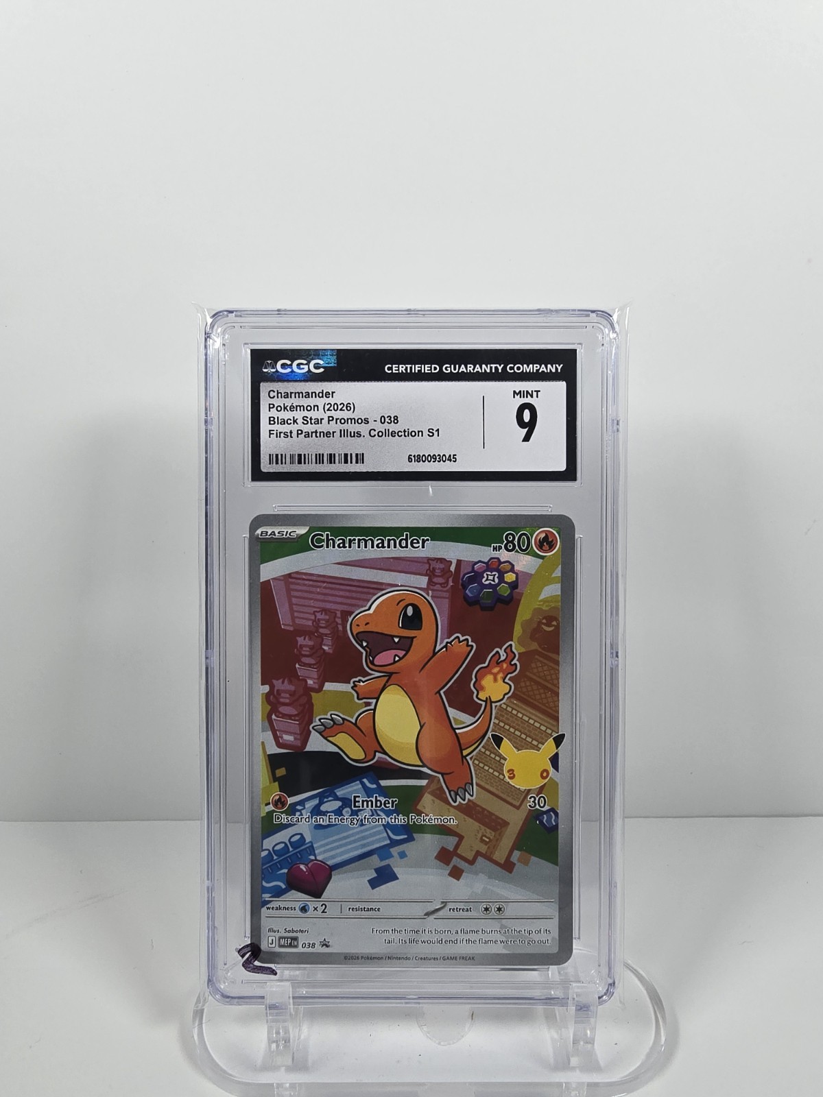 CGC MINT 9 Pokemon Charmander First Partner Illustration 38