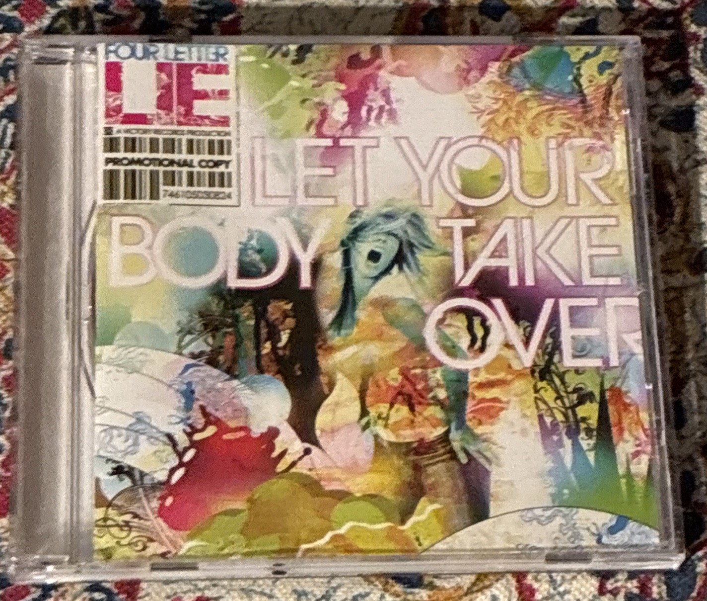 Four Letter Lie CD Let Your Body Take Over (2006, Victory) 12 Tracks Promo VG+