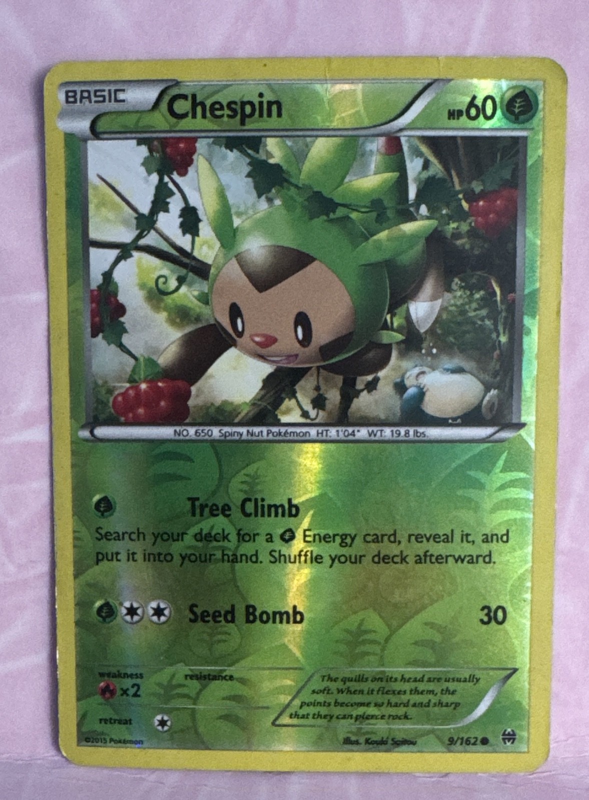 Chespin 9/162 Breakthrough Reverse Holo