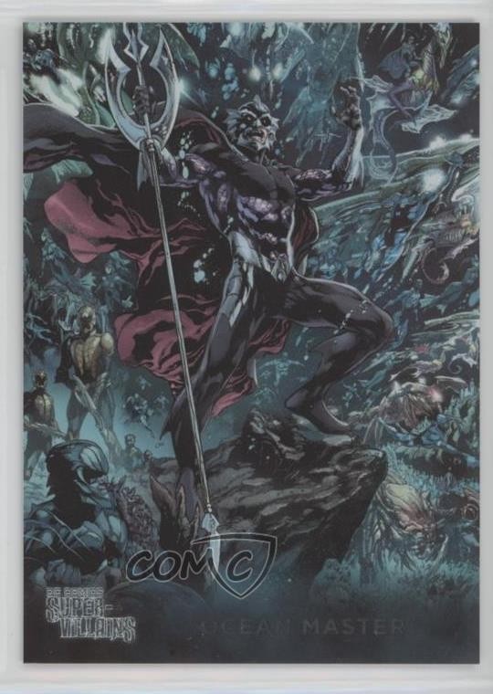 2015 Cryptozoic DC Super Villains Silver Foil Board Ocean Master #45 d8k