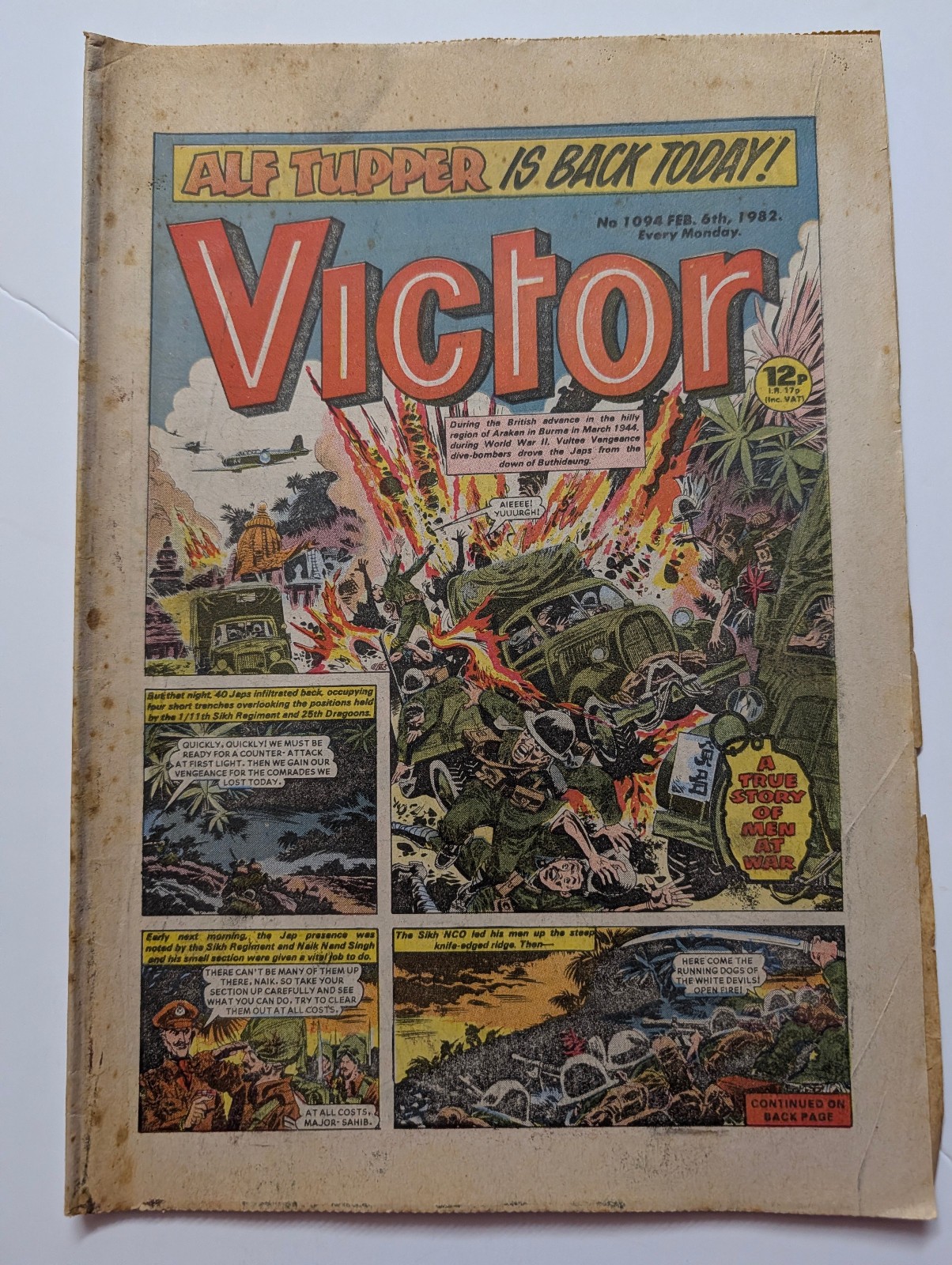 The Victor Comic, No 1094, February 6th 1982.