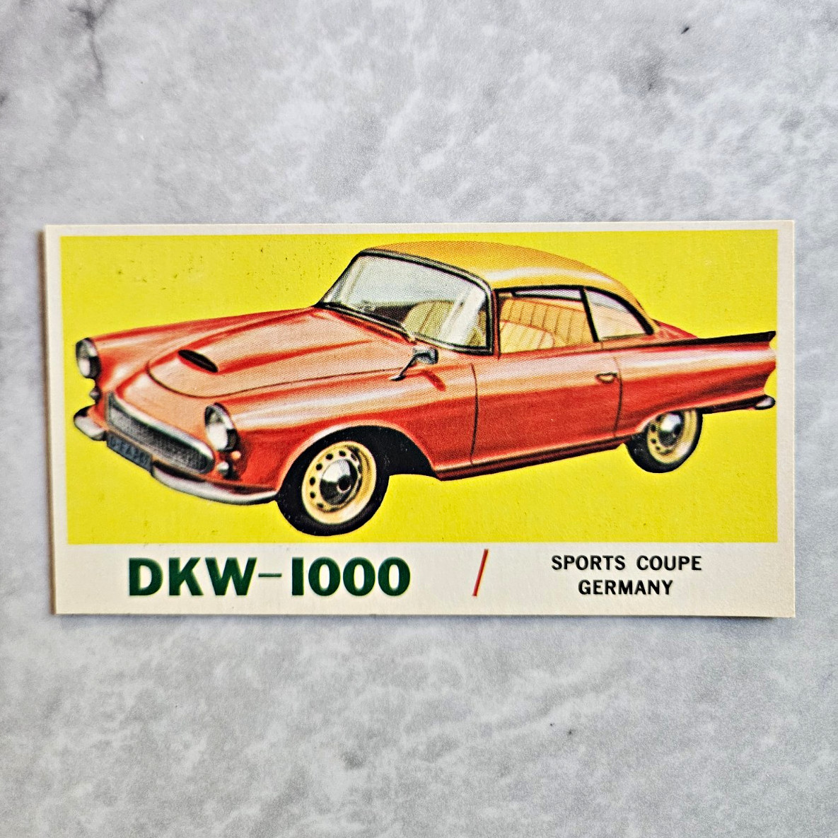 1961 Topps Sports Cars DKW-1000 #40 NM 