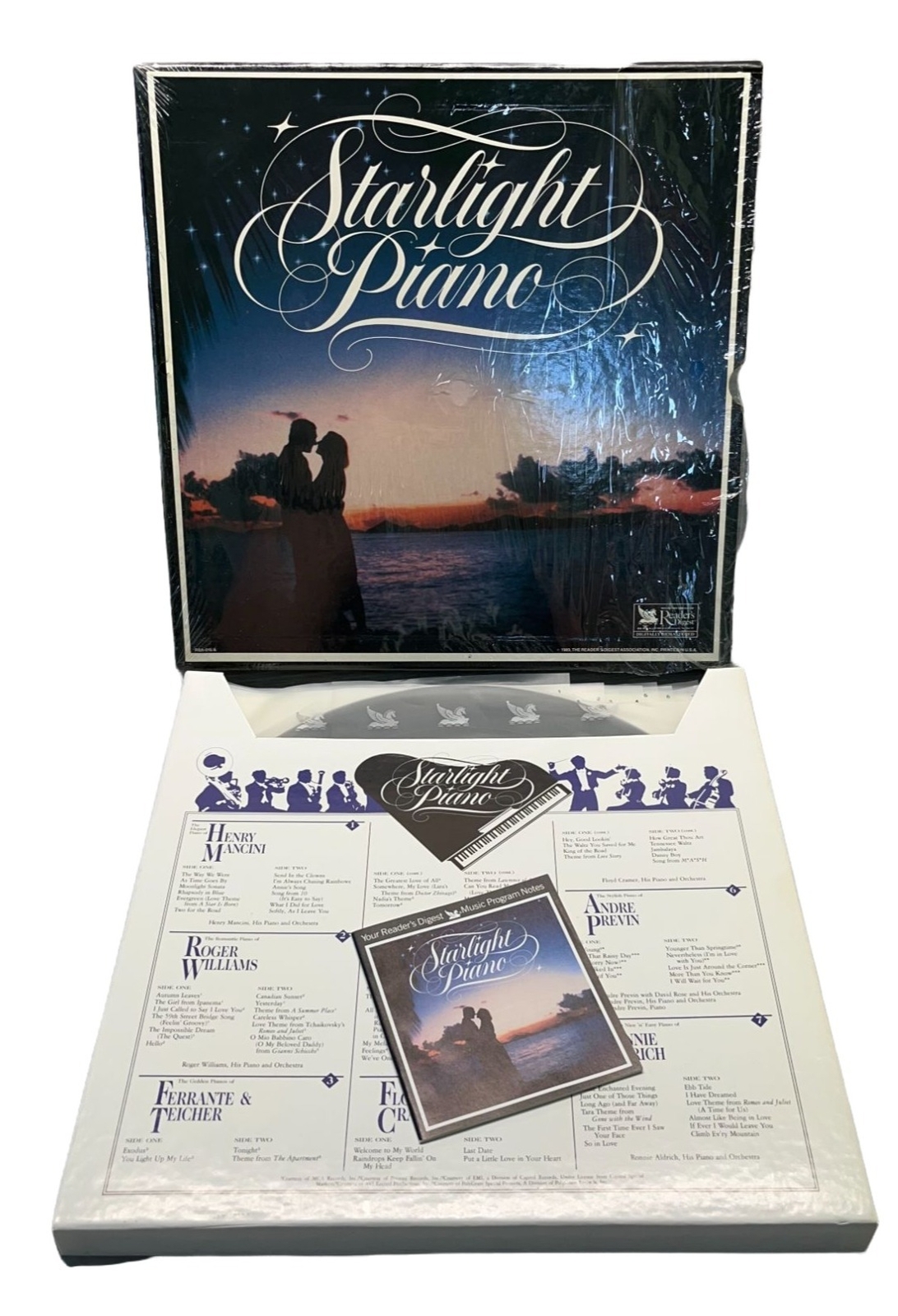 Starlight Piano Vinyl LP 7 Record Box Set 1989 Readers Digest Liberace Mancini