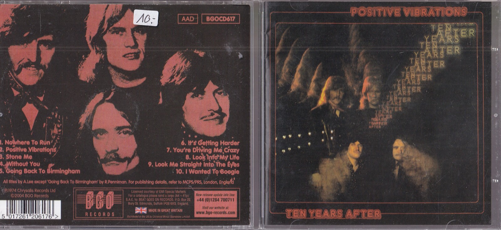 Ten Years After – Positive Vibrations CD BGO Records