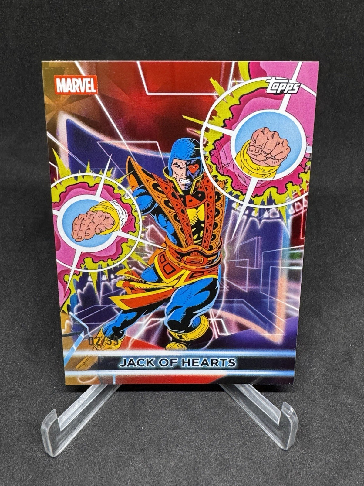 2026 Marvel Neon Jack Of Hearts Iron Man Red & Gold Foil /39 #147