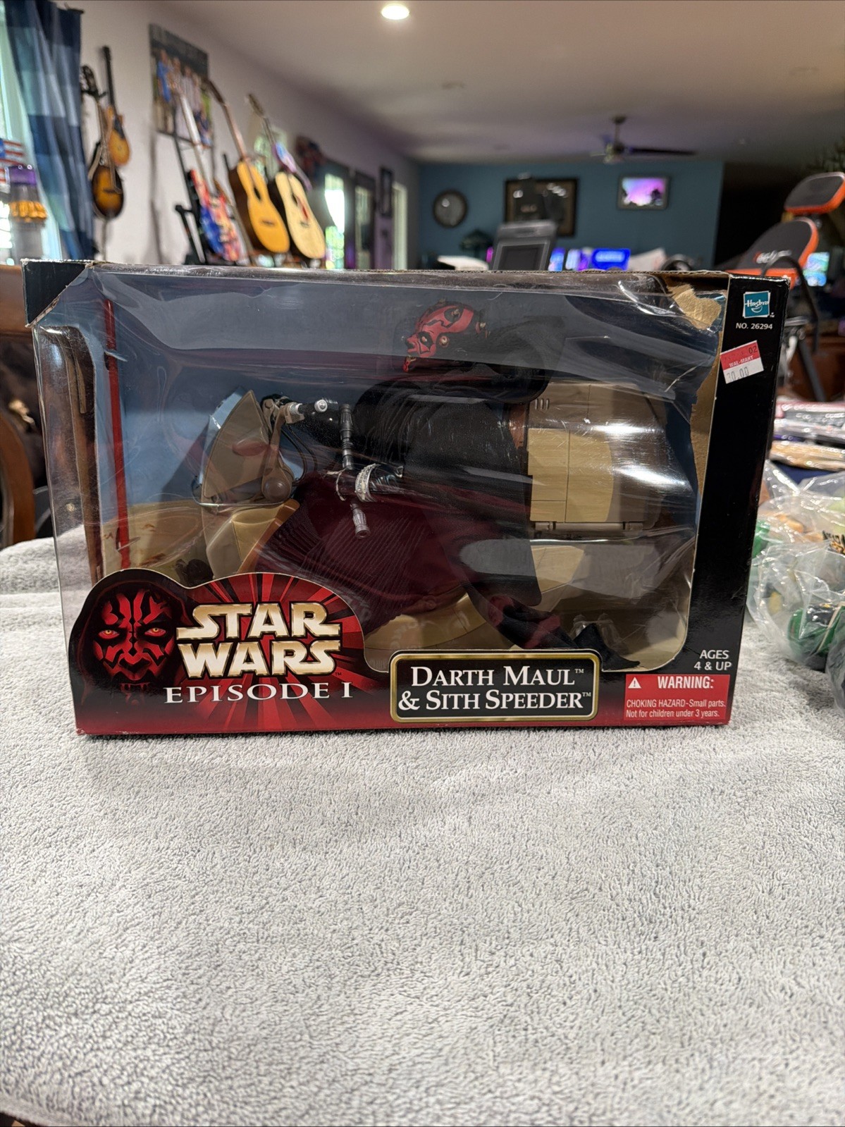 Modellino bambola grande Maul Star Wars: Episodio 1 Darth con Sith Speeder