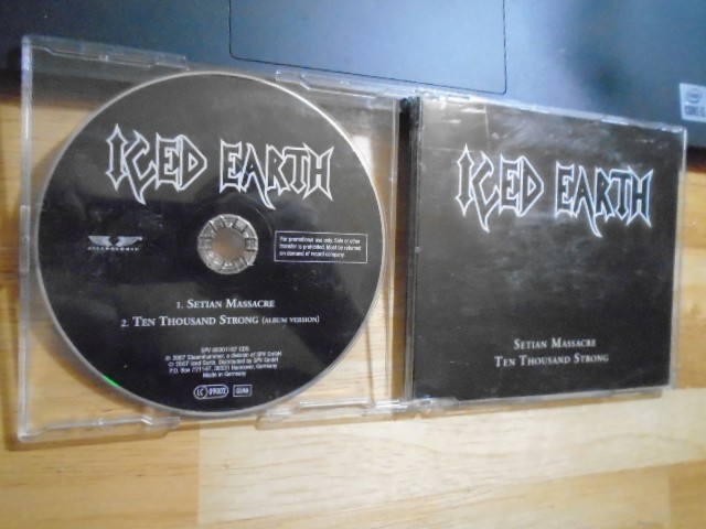 RARE PROMO GERMANY Iced Earth CD Setian Massacre metal RIPPER OWENS Judas Priest