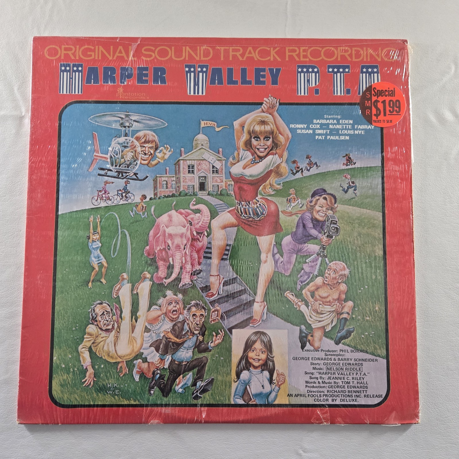 Harper Valley P.T.A.  Soundtrack Green Vinyl Record Album PLP-700 EX Tested