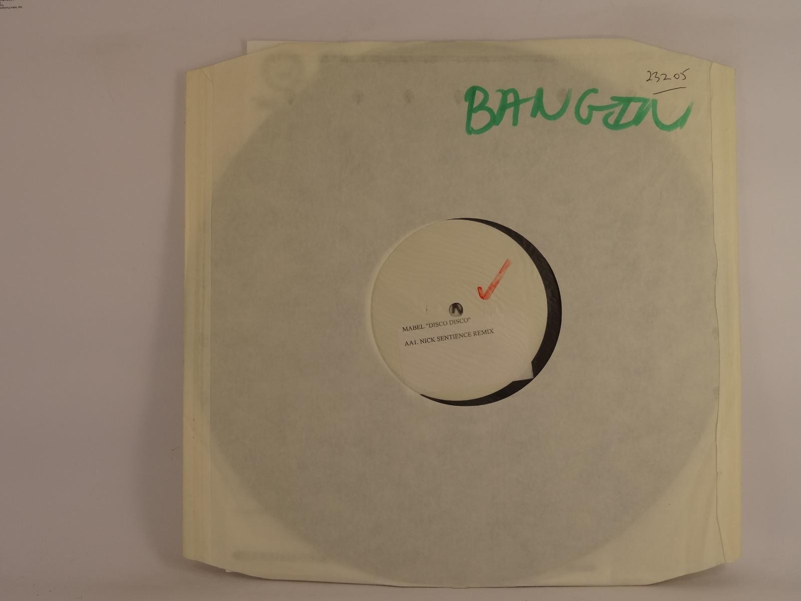 MABEL DISCO DISCO (white label) (52) 2 Track Promo 12" Single plus Company Sleev