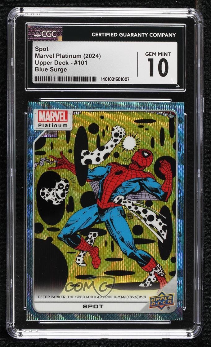 2023 Upper Deck Marvel Platinum High Series Blue Surge Spot CGC 10 gemme ottime condizioni i1f